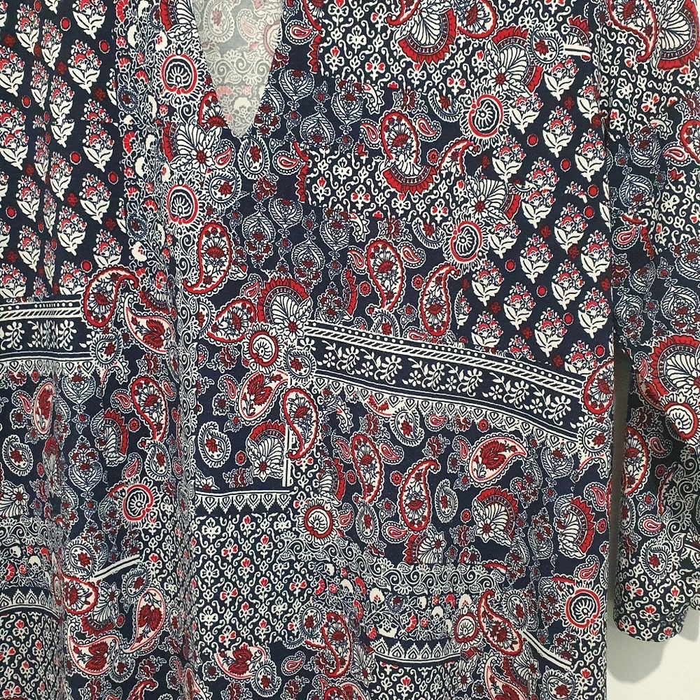 Crossroads size 16 paisley tunic/top - Picture 2 of 3